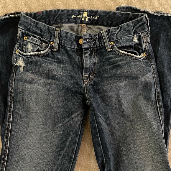 A Pocket 7FAM for all Mankind Jeans gemstones rhinestone dazzle - Picture 3 of 6